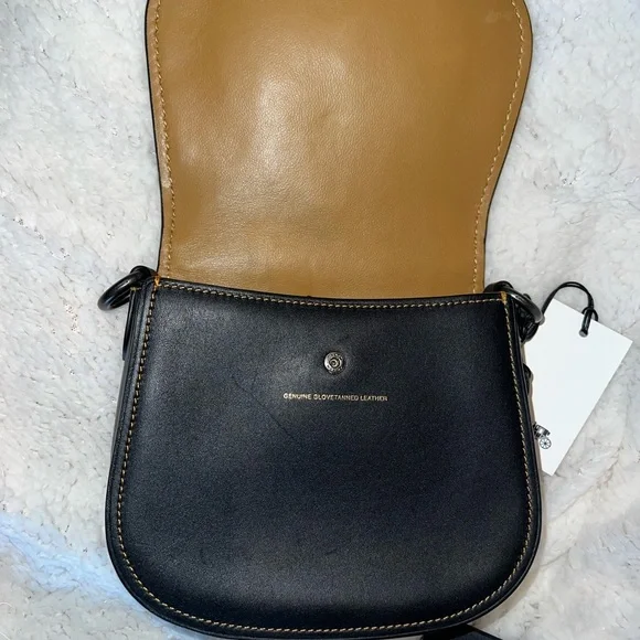 Coach Leather Saddle Bag 17 with Western Rivets NEW - Picture 5 of 7